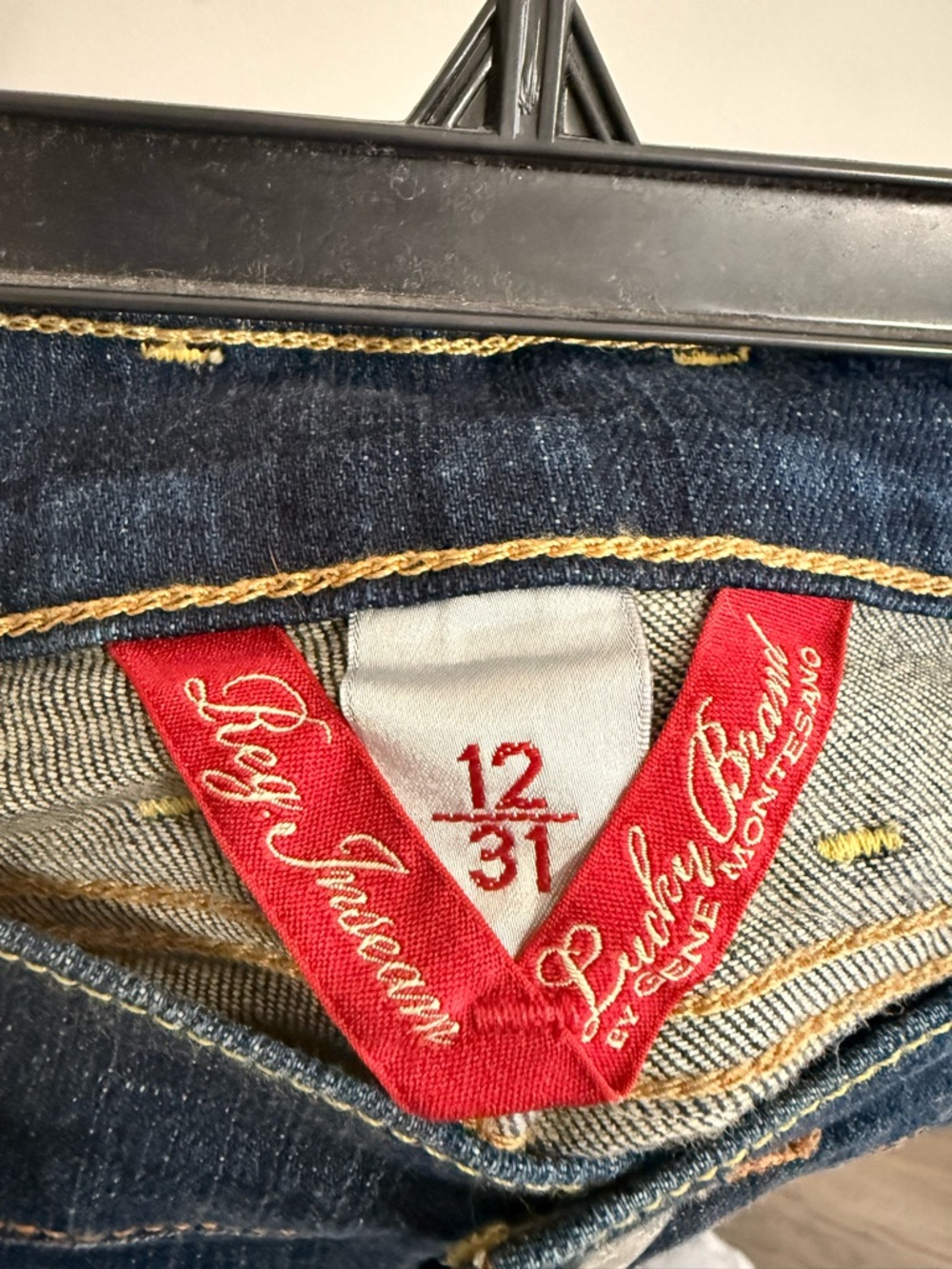 Lucky Brand Women's Dark Indigo High Rise Jeans with Red Label